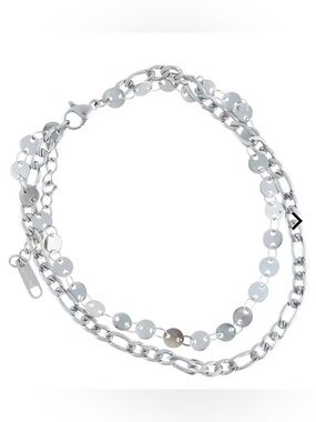 Narelle Waterproof Multi Row Figaro Chain Anklet
